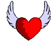 Gif animé coeur affiché